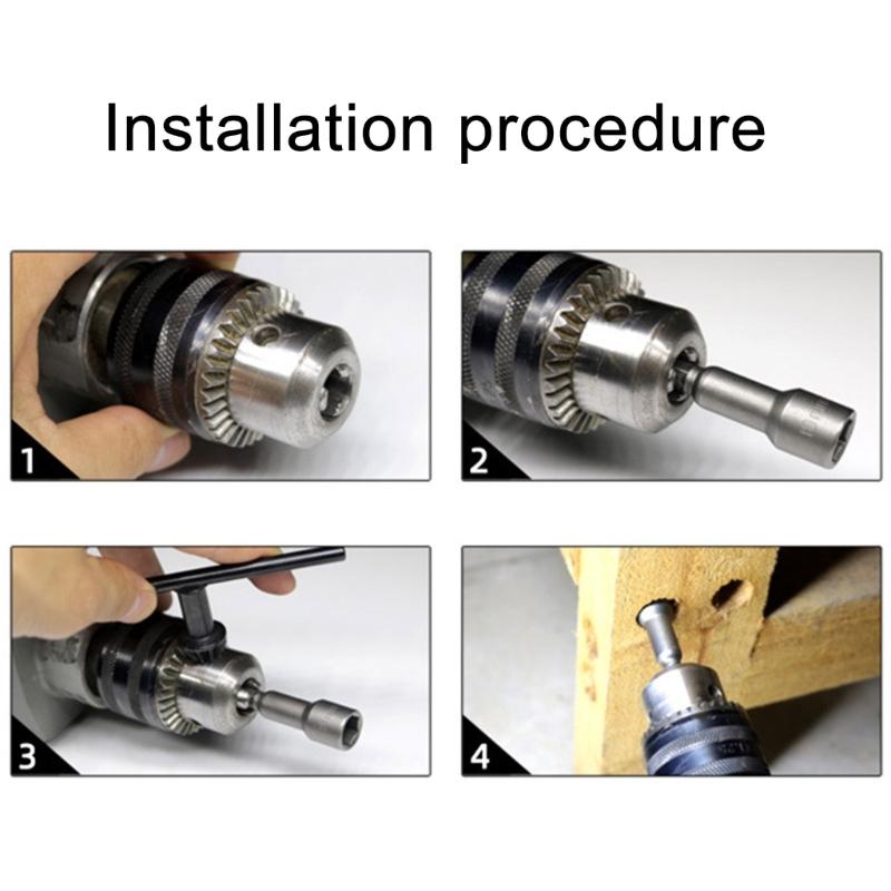 6-13mm Socket Magnetic Nut Screwdriver 1/4in Hex Electric Drill Bit Magnetic Nut Driver Socket Hexagonal Socket Head