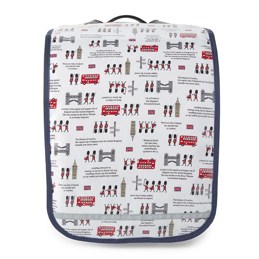 KOLOROWY STYL CUKIERKOWY Pokrowiec na tornister dla chłopców z odblaskami na początek szkoły bezpieczny i pewny w London March N4150600