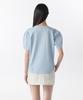 MUSINSA STANDARD WOMAN Women'S Silket Puff Sleeve T-Shirt [Sky Blue]