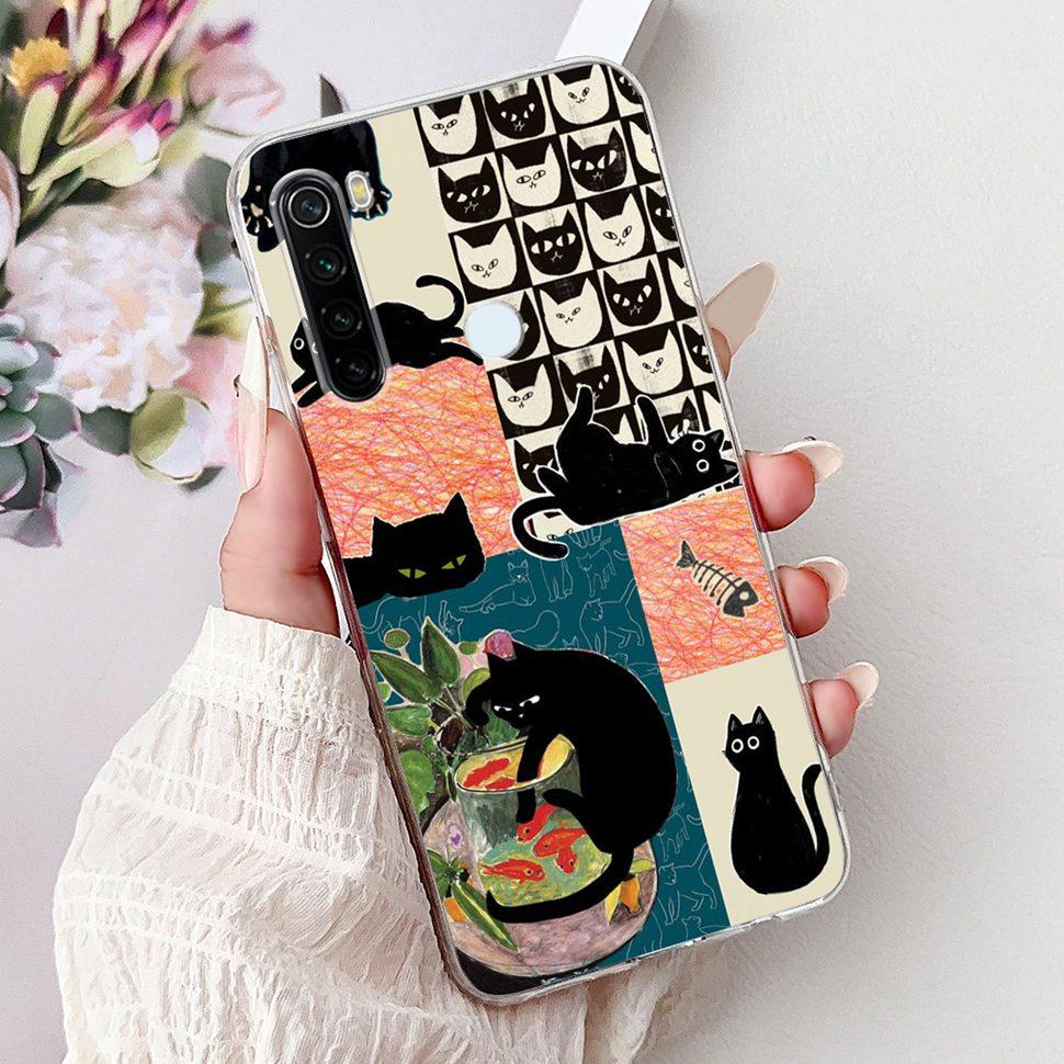 6,3" Silikonowe Etui Dla Xiaomi Redmi Note 8 Miękkie TPU Z Uroczy Wzorem Pokrowiec Etui Dla Redmi Note 8 Note8 Ochronna Obudowa Zderzak