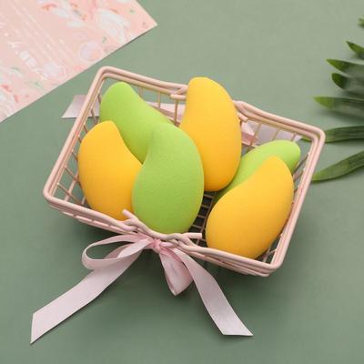 Set di uova per trucco al mango Puff per trucco Non mangiare uova di spugna in polvere Puff per uova per trucco al mango