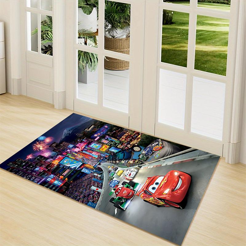 Cars Movie Poster Carpet Rug Soft Washable Antislip Home Living Room Sofa Mats Personalized Christmas Rug