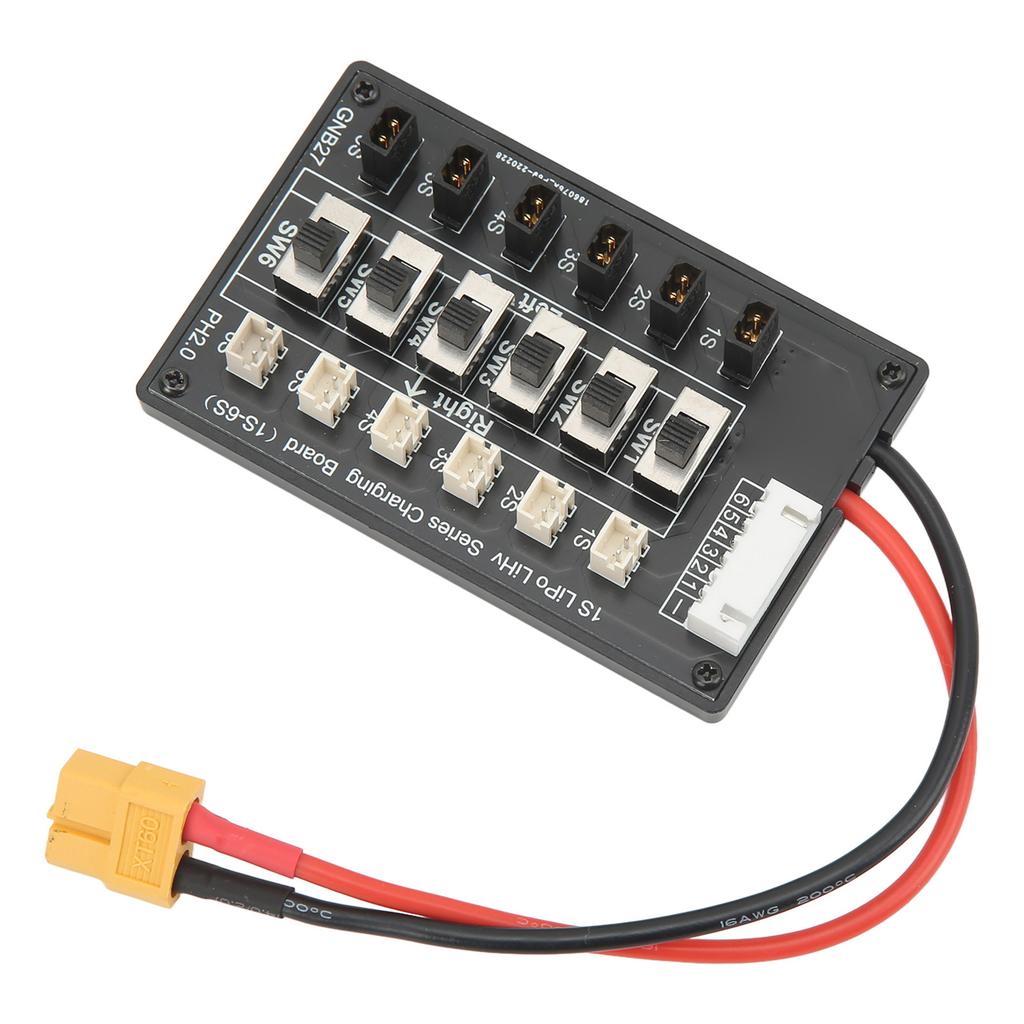1S Battery Parallel Charging Board Lithium Battery Pack Series Charger Plate with XT60 Plug