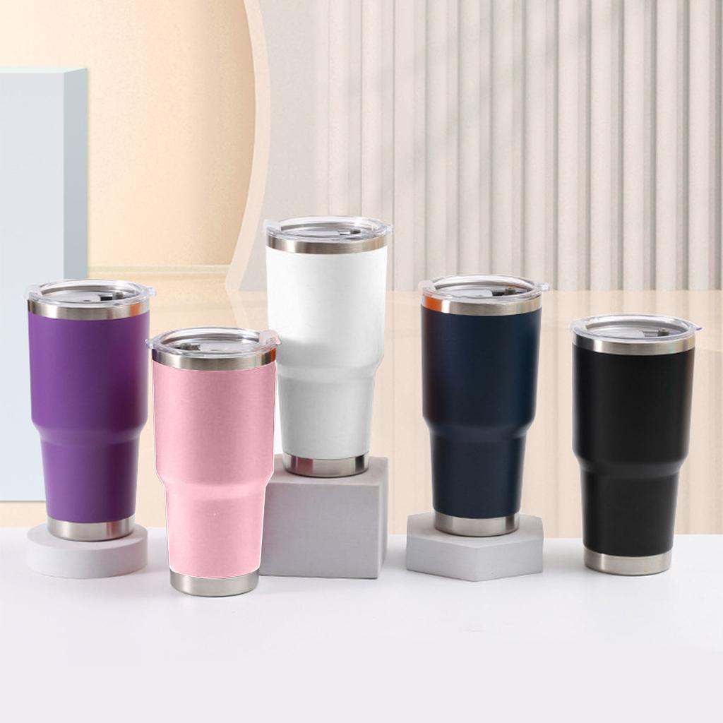 900ML Insulated Coffee Mug Stainless Steel Large Capacity Wide Opening Insulated Water Coffee Bottle for Car Travel