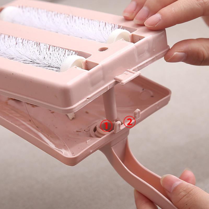 Carpet Crumbs Table Brush Manual Crumb Cleaner Handheld Double Roller Sweepers For Home Bedroom Office Carpet Debris Brush Sofa