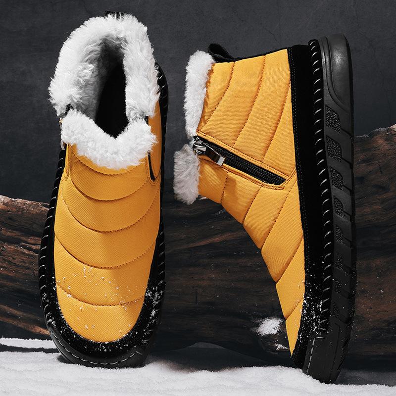 

2024 foreign trade hot-selling winter new men s outdoor leisure piled thickened Northeast cotton shoes 46 жовтий