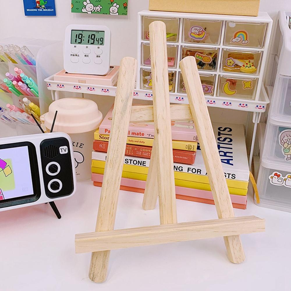 Adults Tabletop Wooden Multifunction Display Stand Holder Shelf Painting Easel