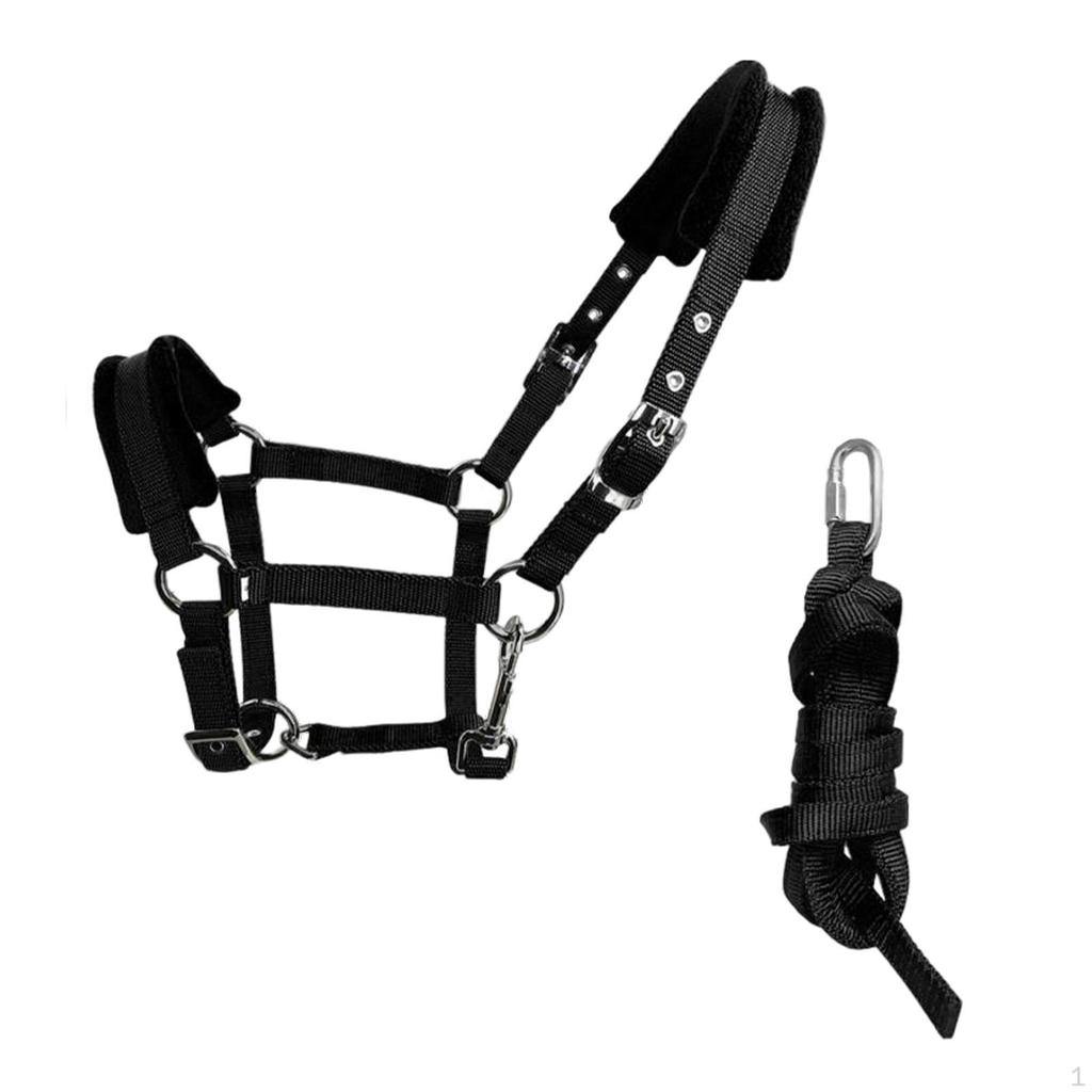 Durable Horse Bridle Rein Halter Headstall Thickened Equestrian Accessories Adjustable Harness