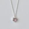Peach Heart Necklace