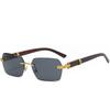 Fashion Brand Luxury Designer Rimless Sunglasses Men Women Vintage Trendy Outdoor Shades Glasses Party Casual Sunglasses