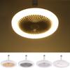 Smart Silent Ceiling Fan E27 Converter Base Aroma Ceiling Fan LED Light Fan with Remote Control and Lighting for Bedroom Kitchen