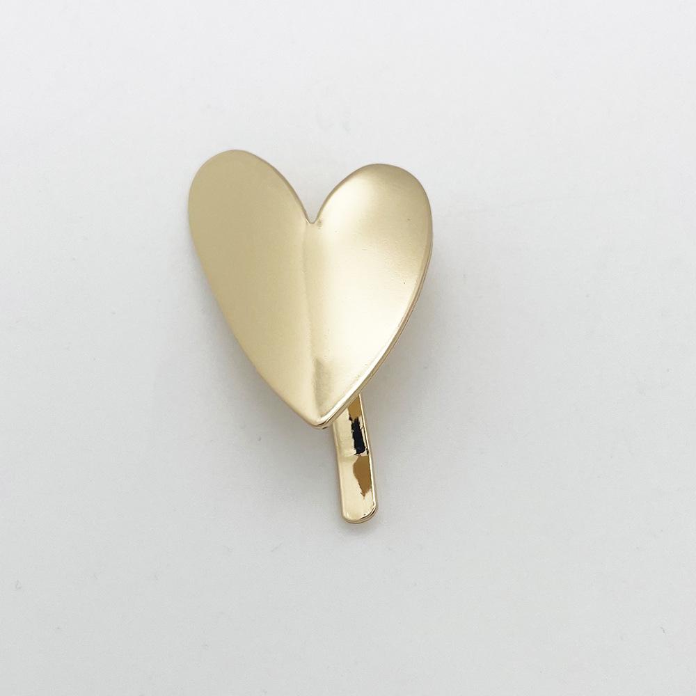 Japanese Minimalist Heart Metal Ponytail Hair Clip for Women