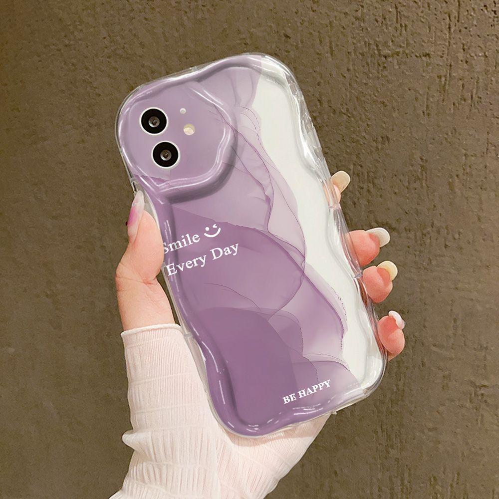 Gradual Change Smudge for iPhone17promax Phone Case Apple 16 Cream Wave 14/13 Soft Case 15