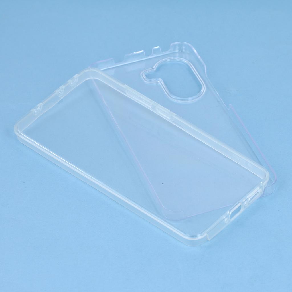 Phone Case For Xiaomi Poco X7 Pro 5G/Redmi Turbo 4 5G TPU Frame Clear Acrylic Back Cover with PET Film