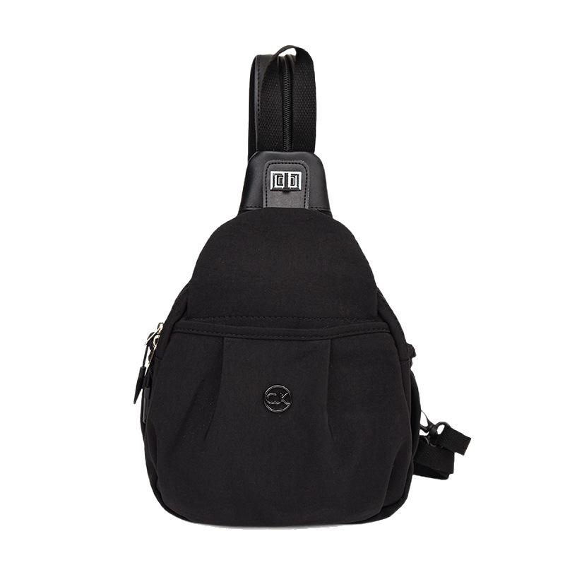 

Легкий и простой рюкзак для путешествий на короткие расстояния, модный, трендовый, универсальный рюкзак, для ежедневных поездок, большой вместимости, сумка через плечо чёрный