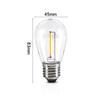 Edison S14 Retro LED Filament Bulb - Decorative Glass Imitation Outdoor Camping Light