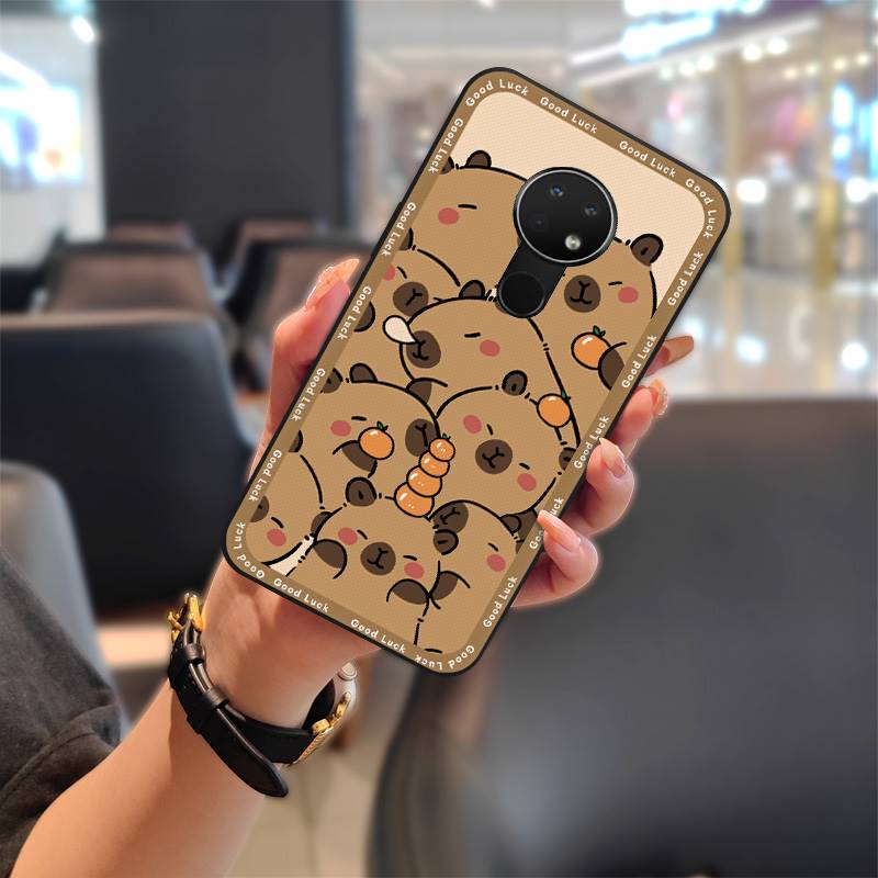 Dirt-resistant Durable Phone Case For Nokia 6.2/7.2 Silicone Anti-knock Graffiti Anti-dust Cartoon Phone Pouch Soft Case