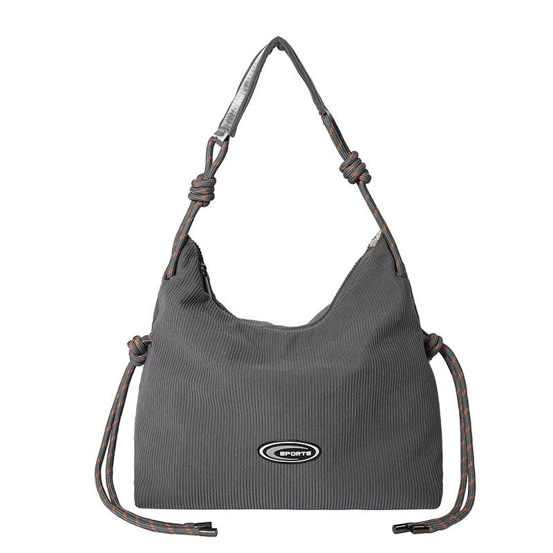 

Korean version of corduroy portable tote bag large-capacity commuter simple underarm bag women s 2025 new shoulder messenger bag 36*31*15