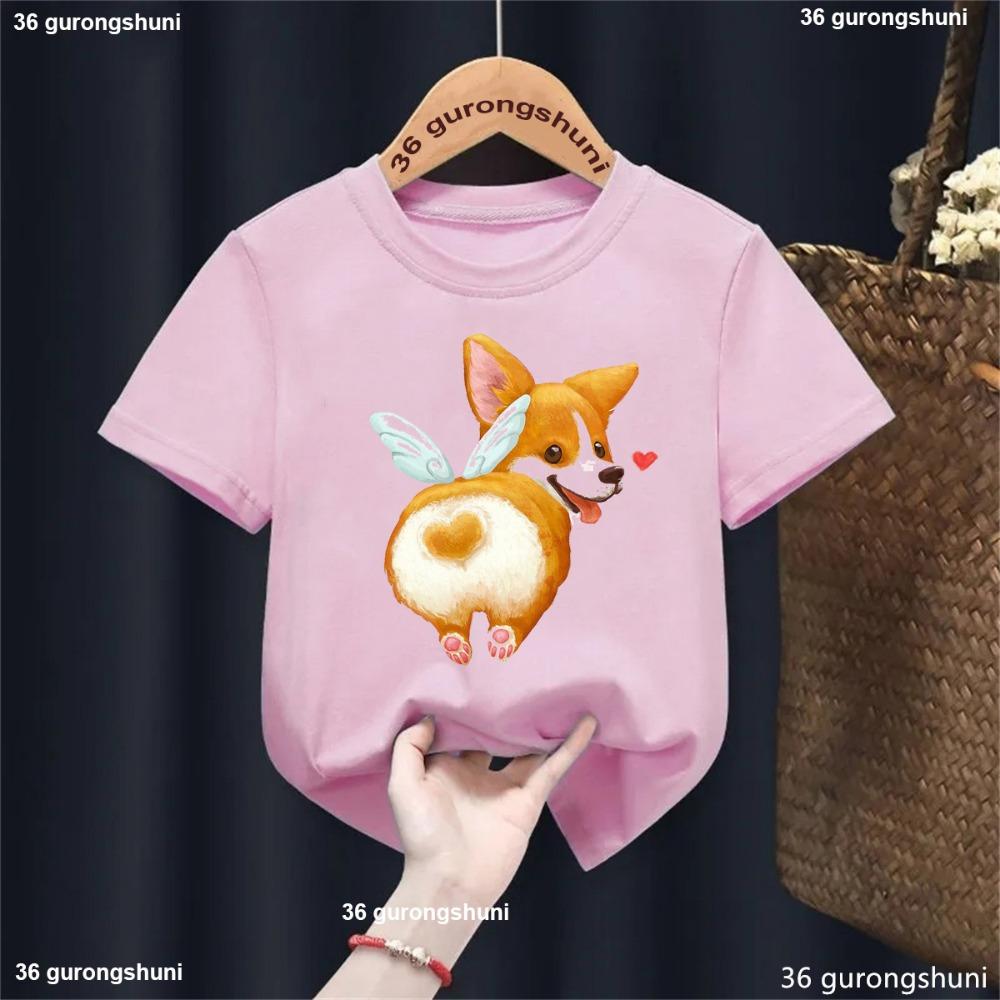 Printed T-shirt for Girls/boys' Clothing, T-shirt Top