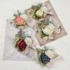 Wrist Corsage Bridesmaid Sisters Wedding Party Handmade Flower Artificial Silk Rose Bracelet Flowers Wedding Dancing Party Decor