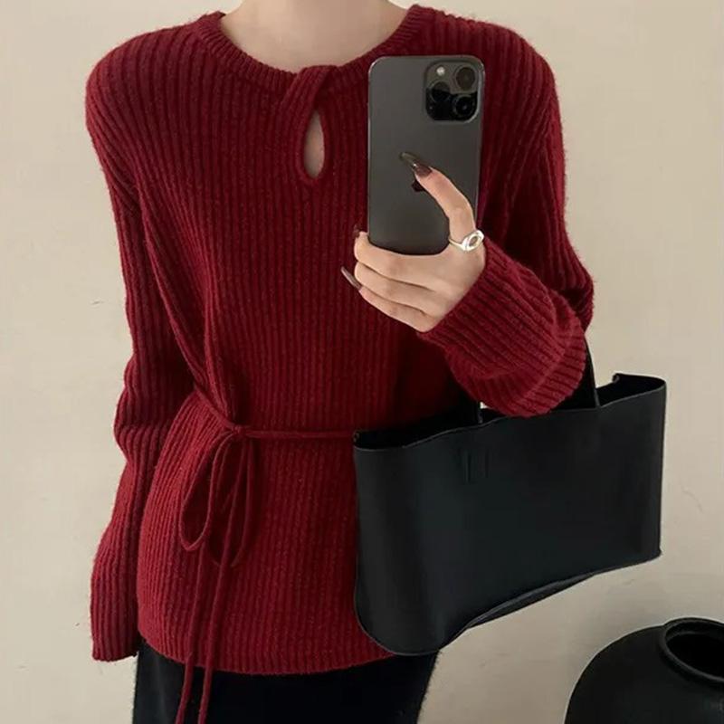 Oberteile für Damen Langarmshirts Winter Oversize Fleece Verdickt Lässig Baumwolle Gestrickt Locker Bluse Pullover Oberteile