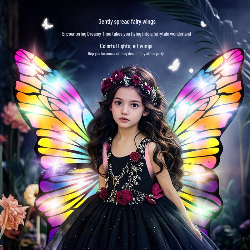 Electric Devil Butterfly Wings: New Elf Fairy Wings with Light and Music
