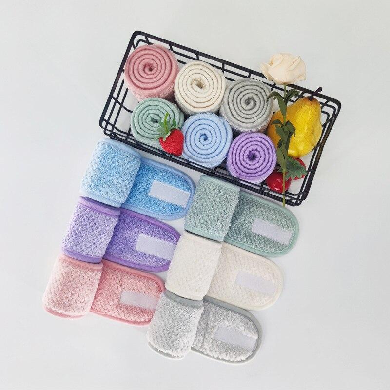 Verstellbares, breites Haarband, rutschfest, für Yoga, Spa, Bad, Dusche, Make-up, Gesicht waschen, Kosmetik-Stirnband, Damen, Make-up-Accessoires