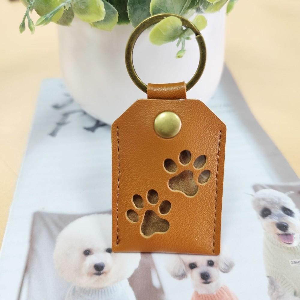 Cat Dog Claw Pet Hair Storage Bag Keyring Dogs Paw Pendant Pet Hair Keychain  Backpack Decor