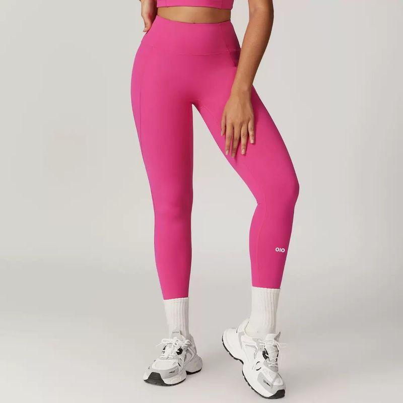 

Oiob High Waist Buttock Lifting High Elastic Quick-Drying Nude Feel Yoga Pants Women Outdoor Running Mountaineering Fitness Sports Tight Pants Magenta XL