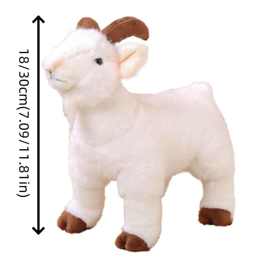 PP Cotton Baby Goat Plush Doll 18/30cm Stuffed Animal Doll New Doll Toys Birthday Gift