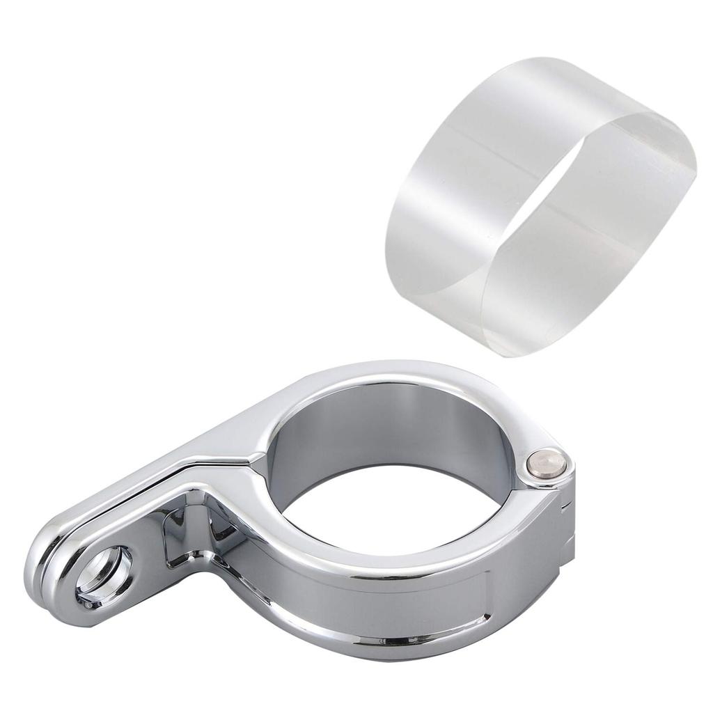 Daytona Motocyklová svorka směrových světel 39mm, montážní otvor pro vidlici 10mm, chrom, 1 kus, 69369, víceúčelová vidlice