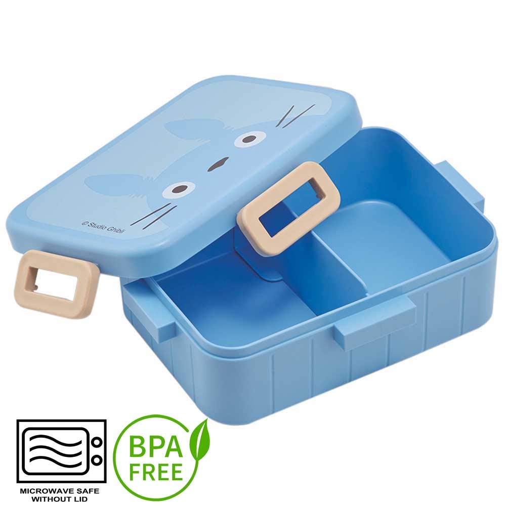 Skater Ag+ Antibacterial 4-Point Lock Totoro Bento Lunch Box 650ml, Studio Ghibli Neighbor Totoro Face Design