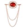 Latest Stylish Fashionable Metallic Crytal Tassel Pin Brooch Shirt Collar Pin Scarf Buckle Badge Corsage Brooches Women Men Jewelry AccessoriesFashion