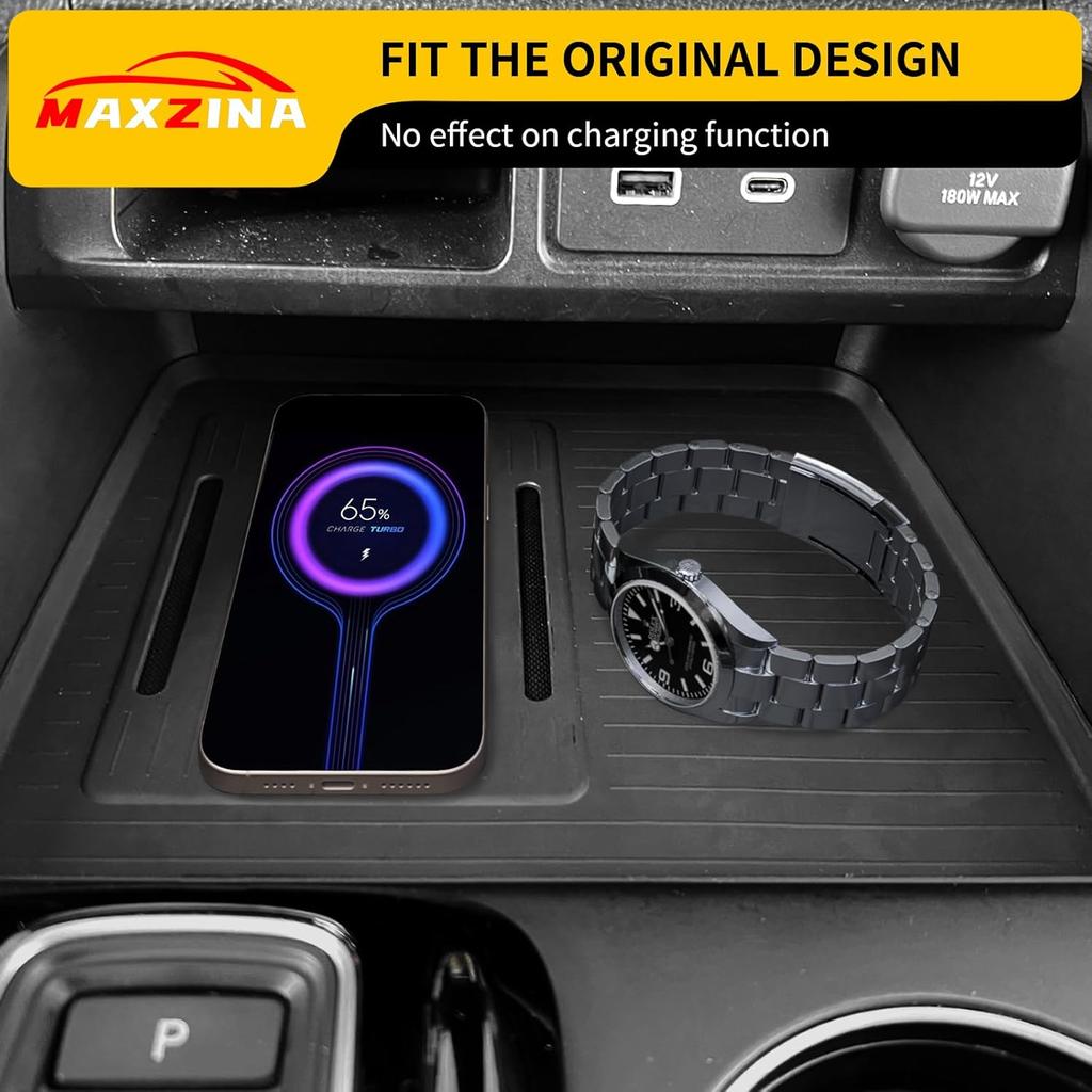 Center Console Mat Compatible With  2024 2025 Honda Pilot 2026 Passport Interior Wireless Charging Mat Center Console Anti-Slip Protector Pad
