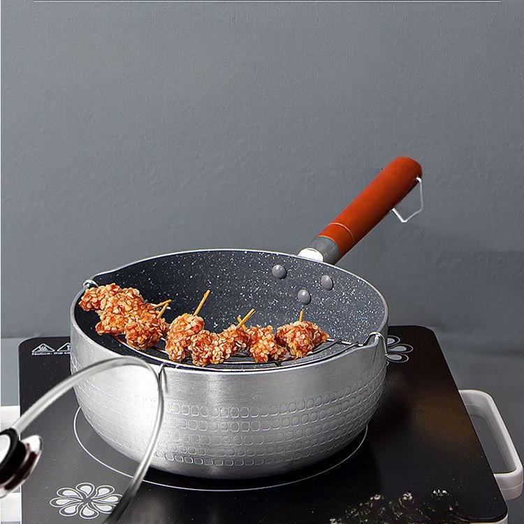 Snow Flat Pot Wheat Rice Stone Milk Pot Non Stick Pot Small Pot Commercial Complementary Food Pot Boiled Noodles Soaked Noodles Pot