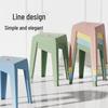 HUIHUADU Stackable Square Plastic Stool
