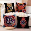 American Rock K-Kiss Band Pillow Case Anti-dustmite Pillow Invisible Zipper Silky Short Plush Sofa Cushion Cover