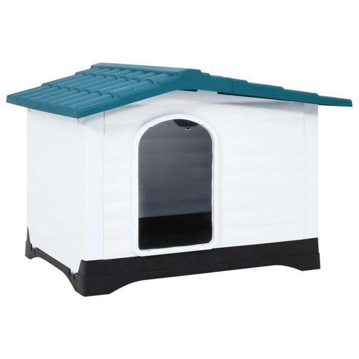 VidaXL Dog Niche Blue 90.5x68x66 Cm Polypropylene 152229