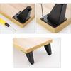 4 Stück Verstellbare Metallmöbelbeine Schwarz Möbelfüße Dicke Aluminiumlegierung Tisch Schränke Füße Sofa Bett TV-Schrank Beine NEU