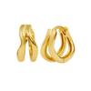 925 Silver Ear Needle Fashion Light Luxury Gold hoop earrings Classic Retro Collection earrings for women Jewelry Gift