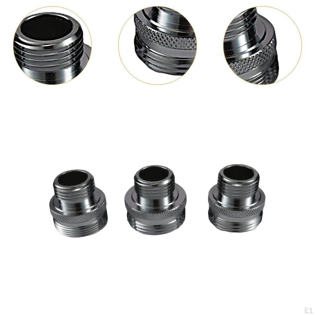 3x Ball End Shower Arm Adapter Converts Joint to 1/2" Stable Bathroom Connection Connector 14UN