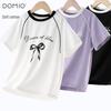 Duomiaowu Girls' Summer Thin Short-Sleeve T-Shirt