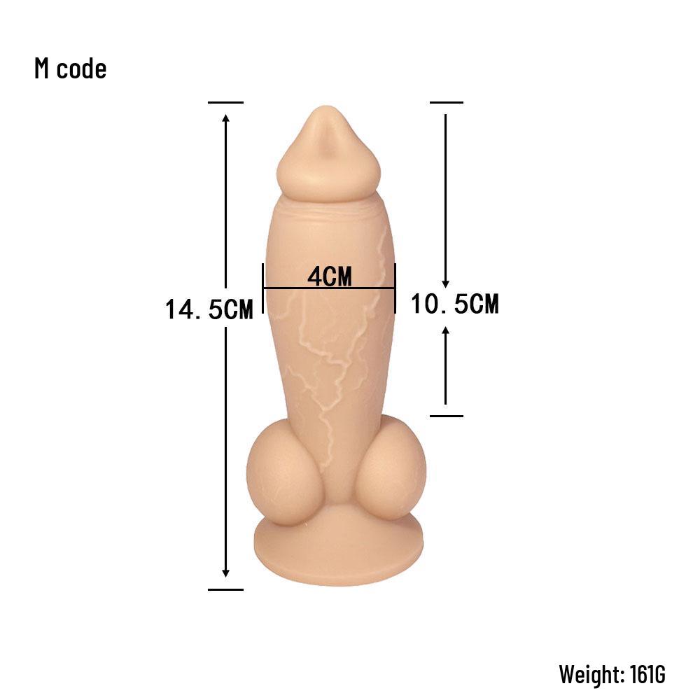 Realistic Female Puppy Penis Masturbator - Soft Anal Plug Alternative for Adults