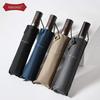 Parachase Automatic Umbrella Japanese Style Innovative Super Wind-Resistant Skeleton Triple Folding Umbrella Advertising Umbrella Business Umbrella