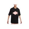 Jordan Solid Cotton Letter Print Short Sleeve T-Shirt Men Tops Black DO8897-010