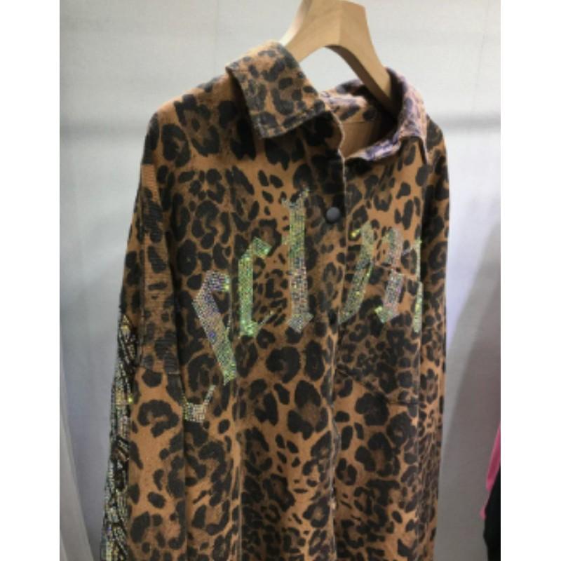 Women's Plus Size Fall/Winter Design Shirt Loose-Fit Mid-Length Jacket