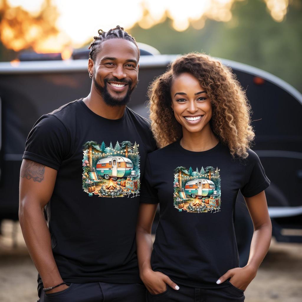 Camping Life | Vacation Shirts | Camping Shirts | Big and Tall Shirts | Family Camping Shirts