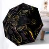 1PC Horse Pattern Automatic Folding Umbrella - Compact 8-Rib Design, Durable Plastic & Iron, Lightweight for Outdoor Daily Use, Festive Gift050