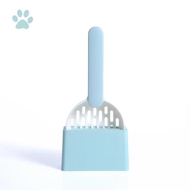 Lopatka na stelivo pro kočky Plastová lopata na stelivo pro kočky se základnou Samočistící lopatka na odpadky pro kočky Kotě Toaletní nářadí Čistící potřeby pro kočky