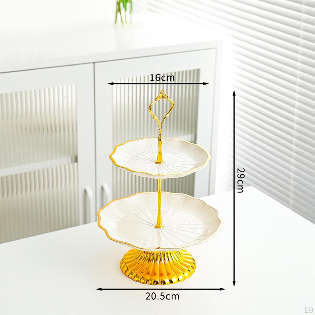 Cupcake-Ständer, Kekstablett, Dessert-, Obst-, Süßigkeiten-Display-Teller, eleganter Kuchen für